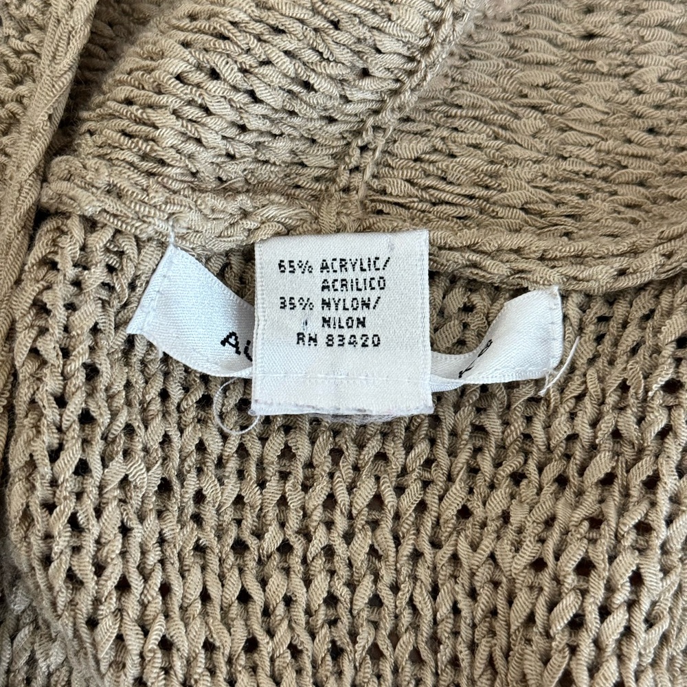 August Silk Women's Cardigan in Tan - Picture 5 of 5